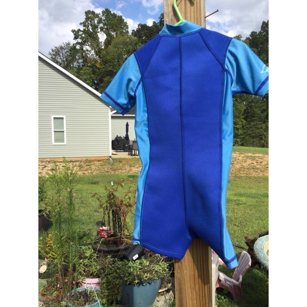 Cressi swim kids wetsuit blue M Italy Italian wet suit swim snorkeling diving - Picture 7 of 11